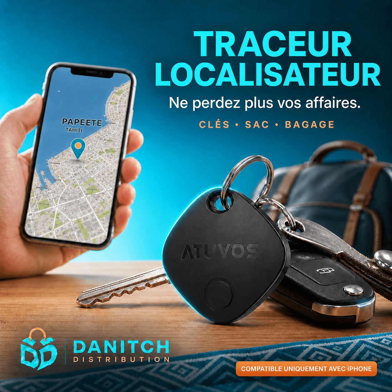 Visuel de préparation montrant le traceur ATUVOS AT2301 noir